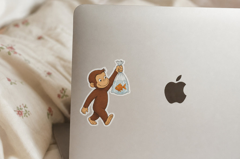 George & Goldie Sticker
