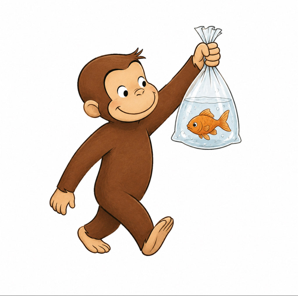 George & Goldie Sticker